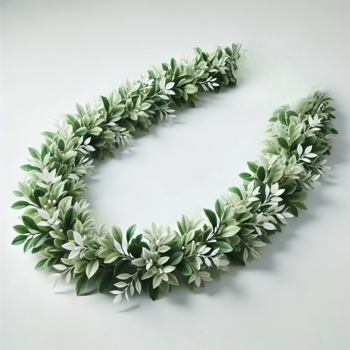 SET DE 2 PLANTAS ARTIFICIALES GUIRNALDAS EUCALIPTO HOJA JHN - 2