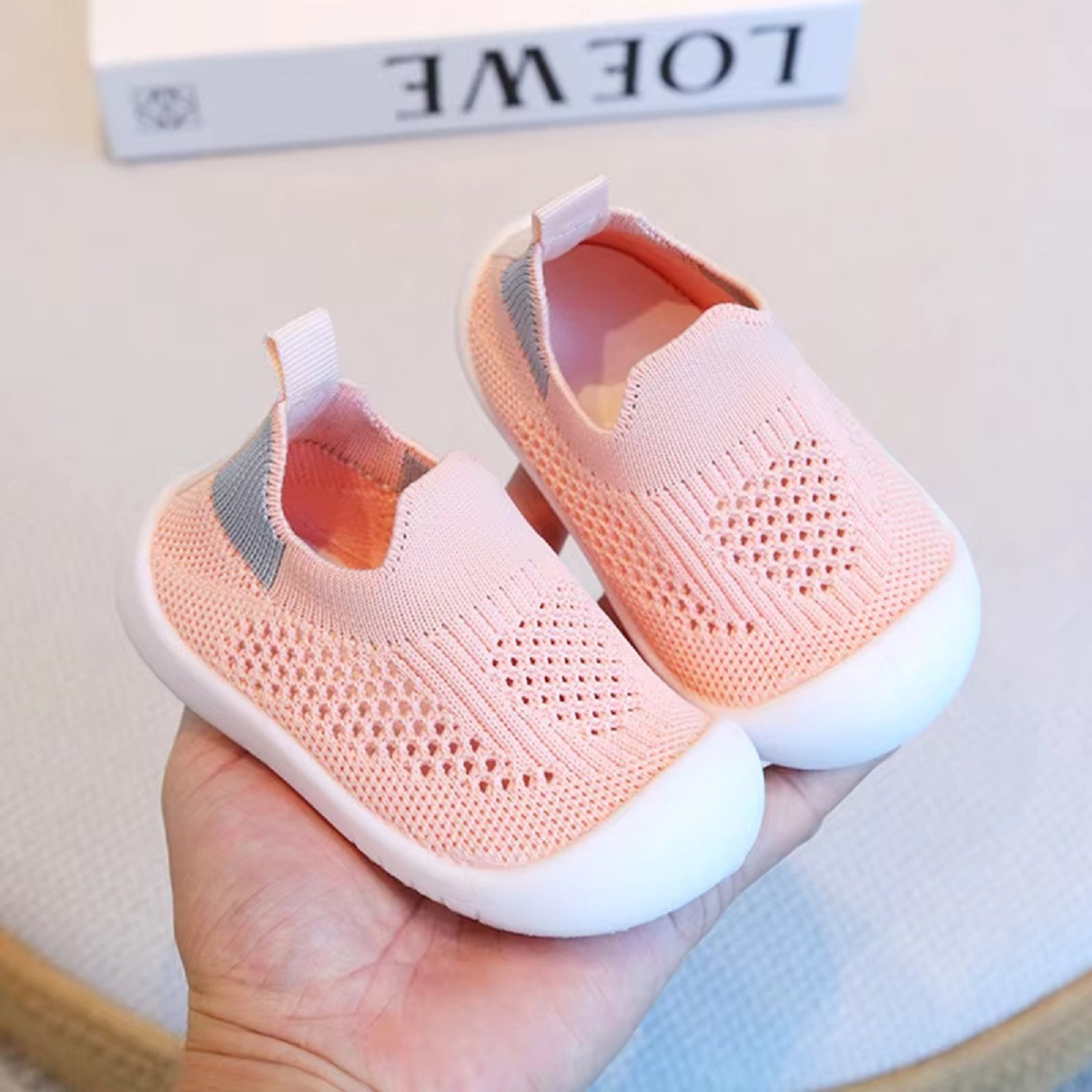 SET DE 2 ZAPATO CALCETÍN BEBÉ ANTIDESLIZANTE SUAVE JHN - 7