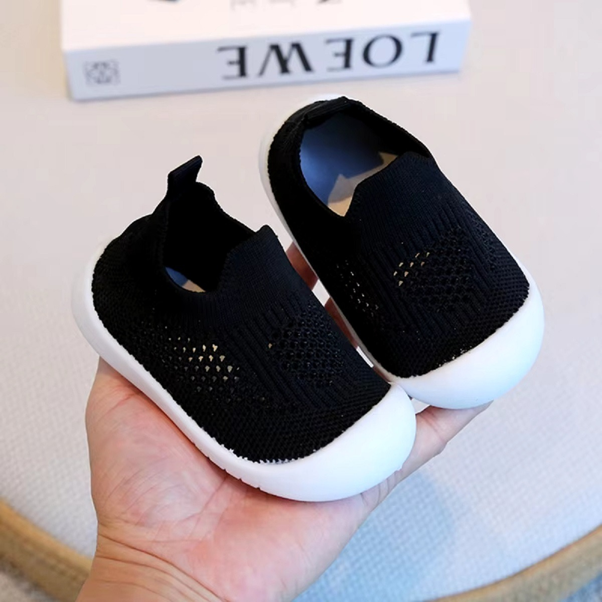 SET DE 2 ZAPATO CALCETÍN BEBÉ ANTIDESLIZANTE SUAVE JHN - 8
