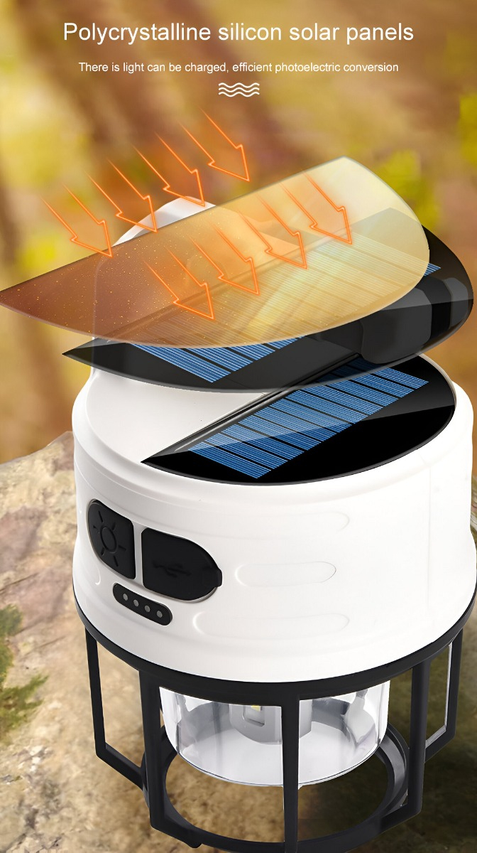 LAMPARA SC SOLAR BLAWHI RECARGABLE USB DEPORTE CAMPING LAU - 9