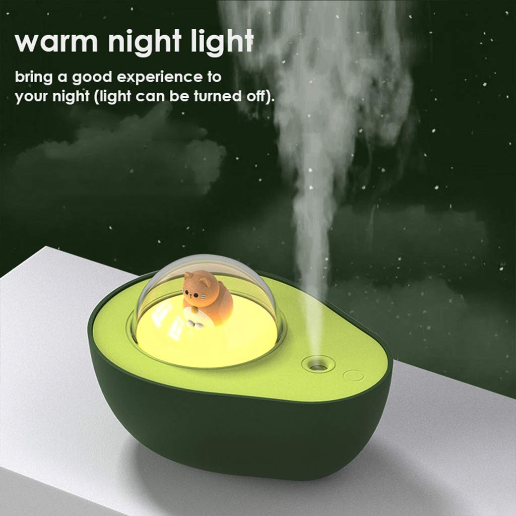 HUMIDIFICADOR AVOCADO AROMATERAPIA DORMITORIO HOGAR LAU - 2