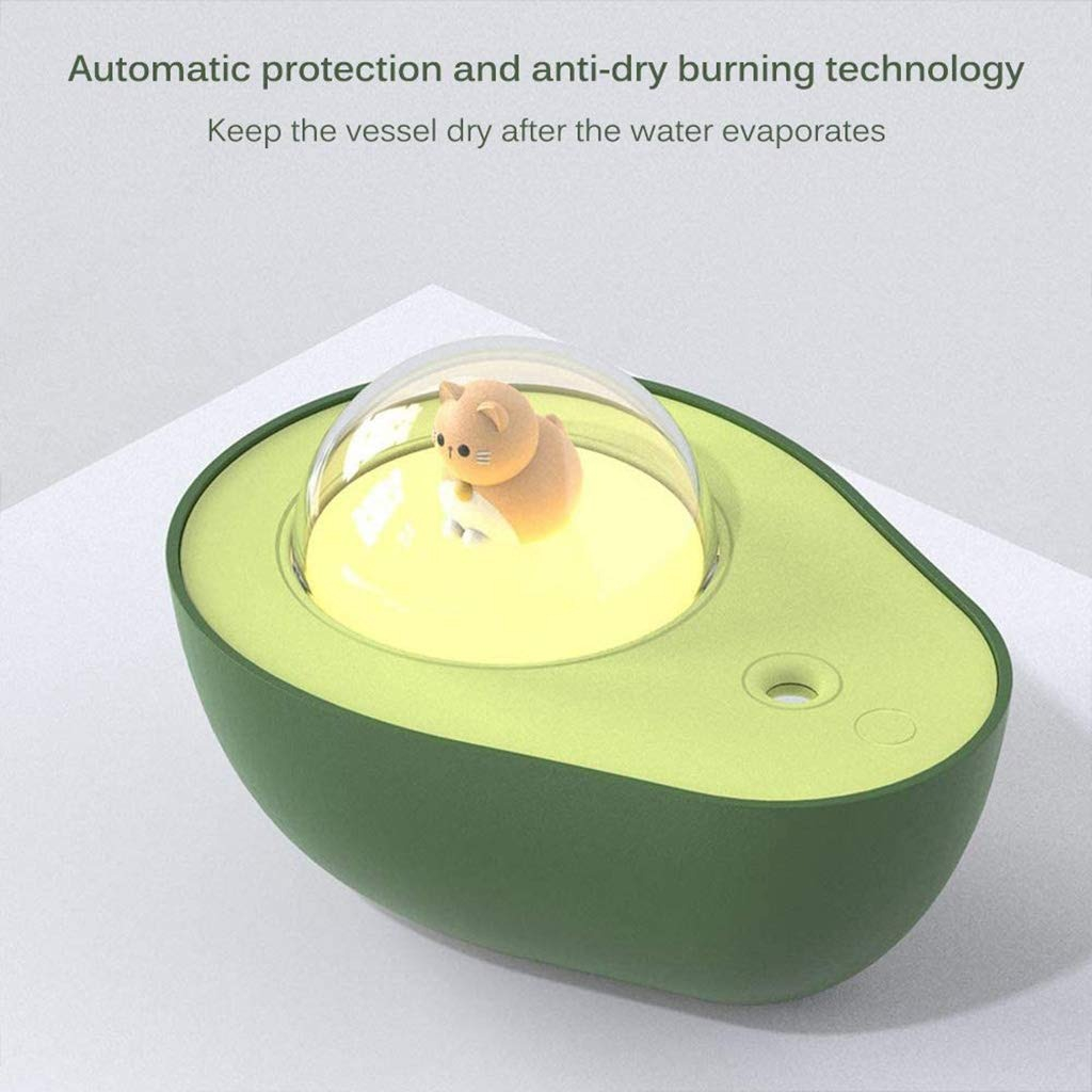 HUMIDIFICADOR AVOCADO AROMATERAPIA DORMITORIO HOGAR LAU - 5