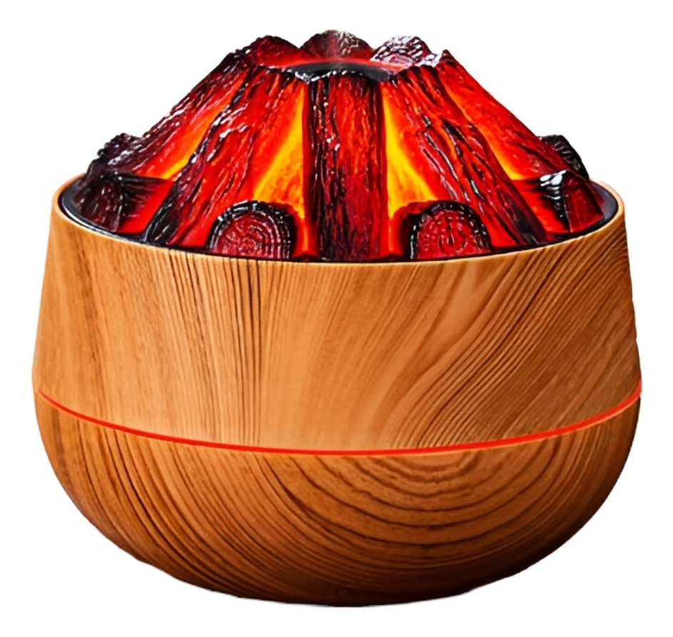 HUMIDIFICADOR FUEGO CARBON NIEBLA FRIA HOGAR DORMITORIO LAU - 1