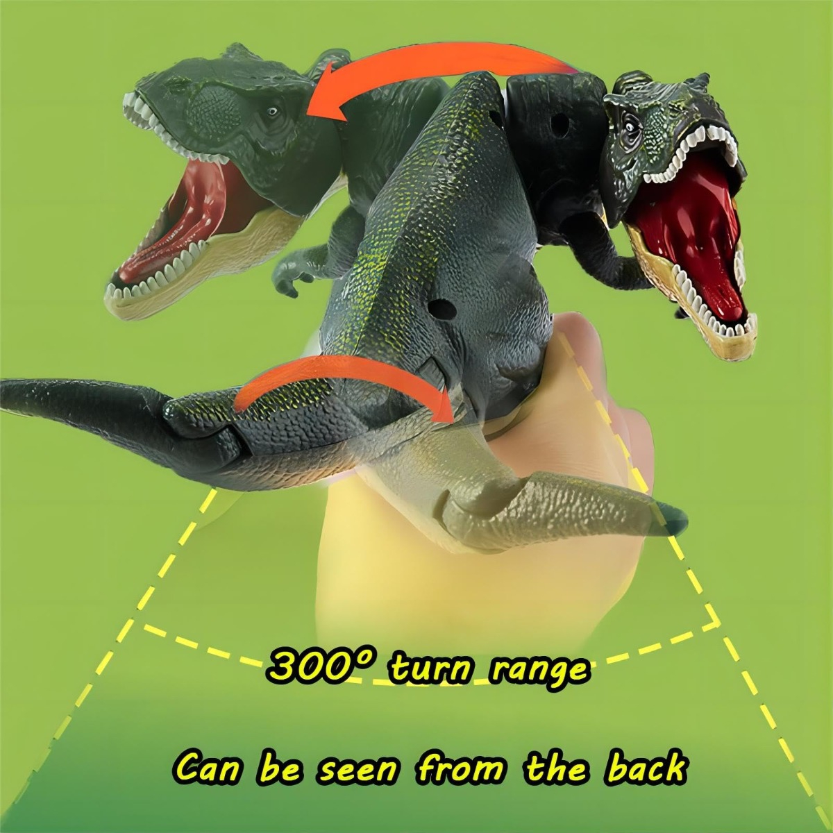 SET SC 2 JUGUETES DINOSAURIO T-REX ZAZAZA DIVERTIDO NIÑOS LAU - 2