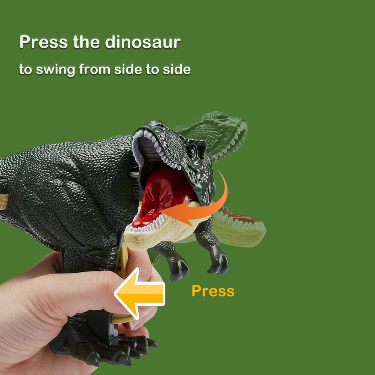SET SC 2 JUGUETES DINOSAURIO T-REX ZAZAZA DIVERTIDO NIÑOS LAU - 4