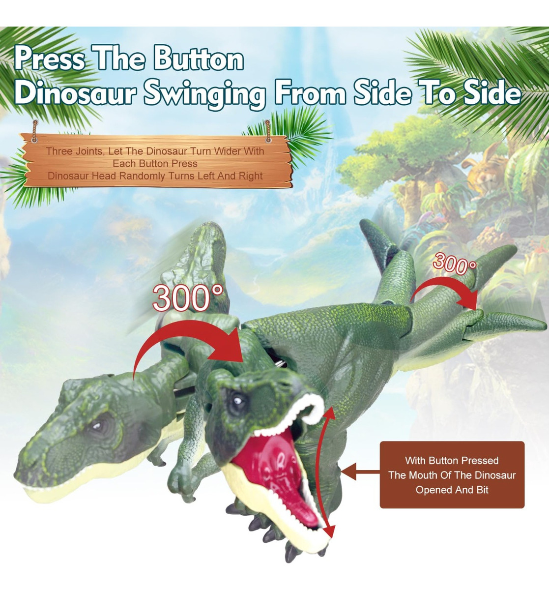SET SC 2 JUGUETES DINOSAURIO T-REX ZAZAZA DIVERTIDO NIÑOS LAU - 7