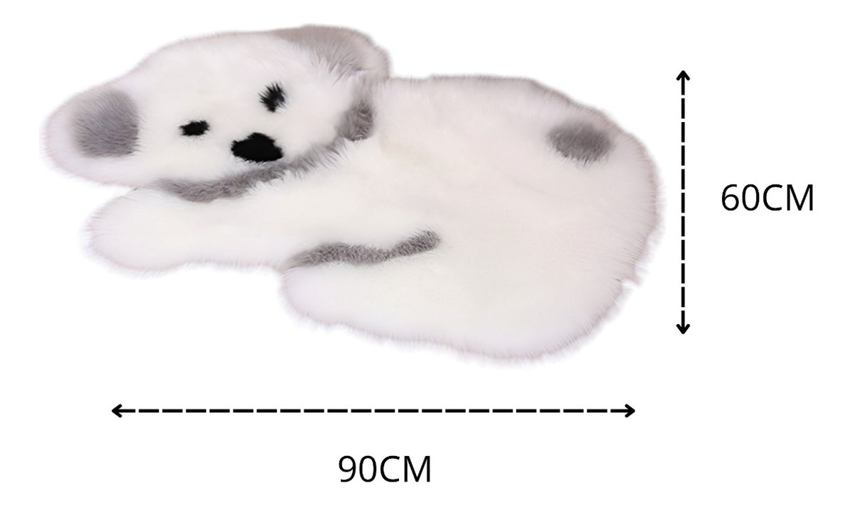 ALFOMBRA CONTEMPORÁNEA MODERNA KOALA ANTIDESLIZANTE BLANCO GRIS JHN 60 X 90 CM - 2