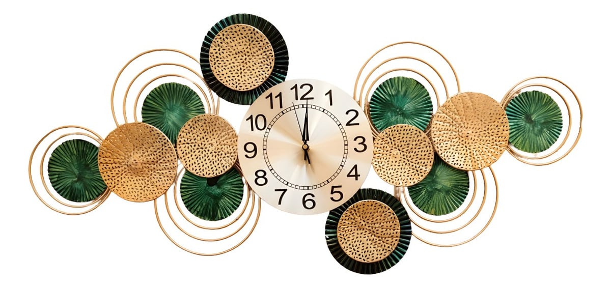 RELOJ PARED MODERNO SILENCIOSO DECORATIVO GRANDE JHN - 1