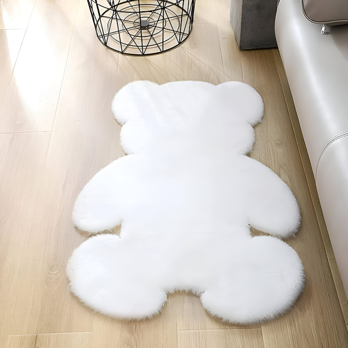 ALFOMBRA CONTEMPORÁNEA MODERNA OSO BLANCO SUAVE ENTRADA DORMITORIO DECORACION JHN 60 X 90 CM - 7