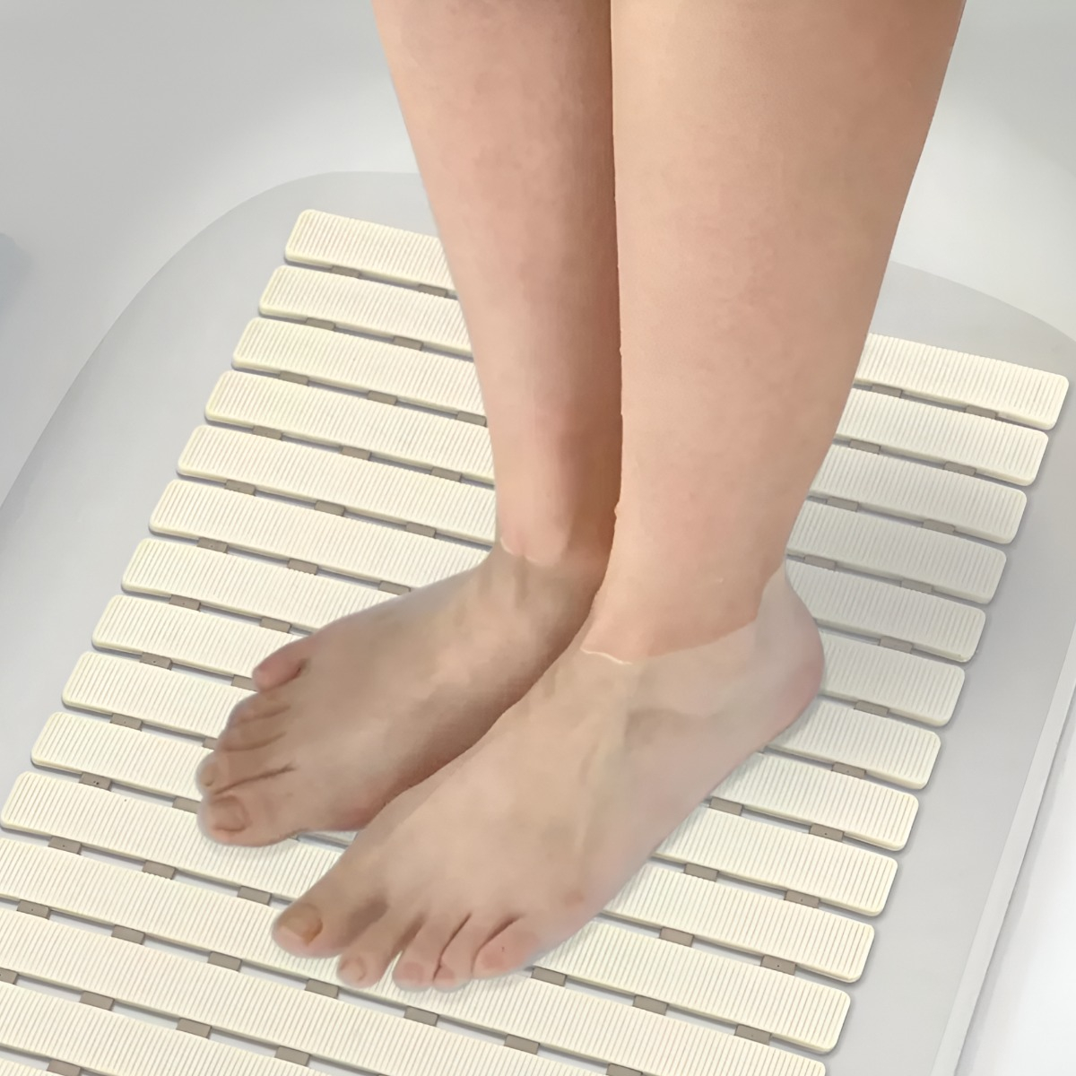 ALFOMBRA BAÑO ANTIDESLIZANTE DRENAJE BAÑERA LISTONES JHN - 5