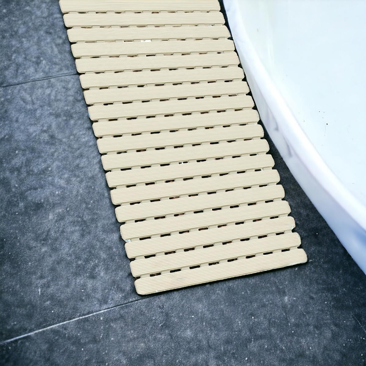 ALFOMBRA BAÑO ANTIDESLIZANTE DRENAJE BAÑERA LISTONES JHN - 9