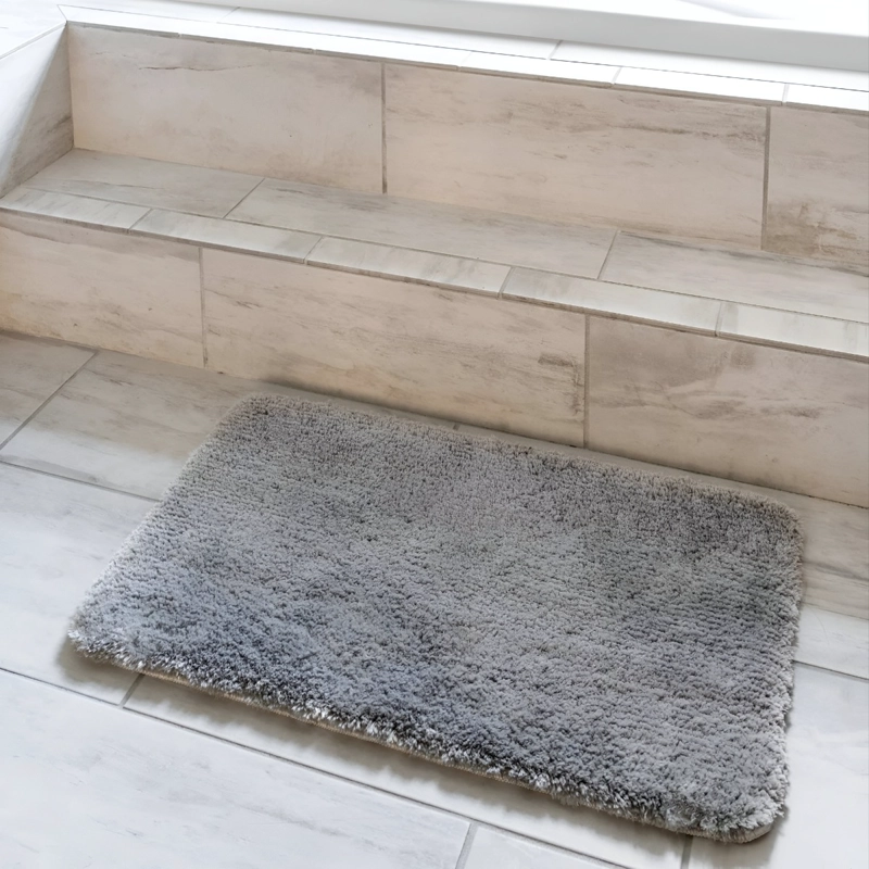 SET DE 5 ALFOMBRA BAÑO MODERNA ANTIDESLIZANTE PELO SUAVE JHN - 9