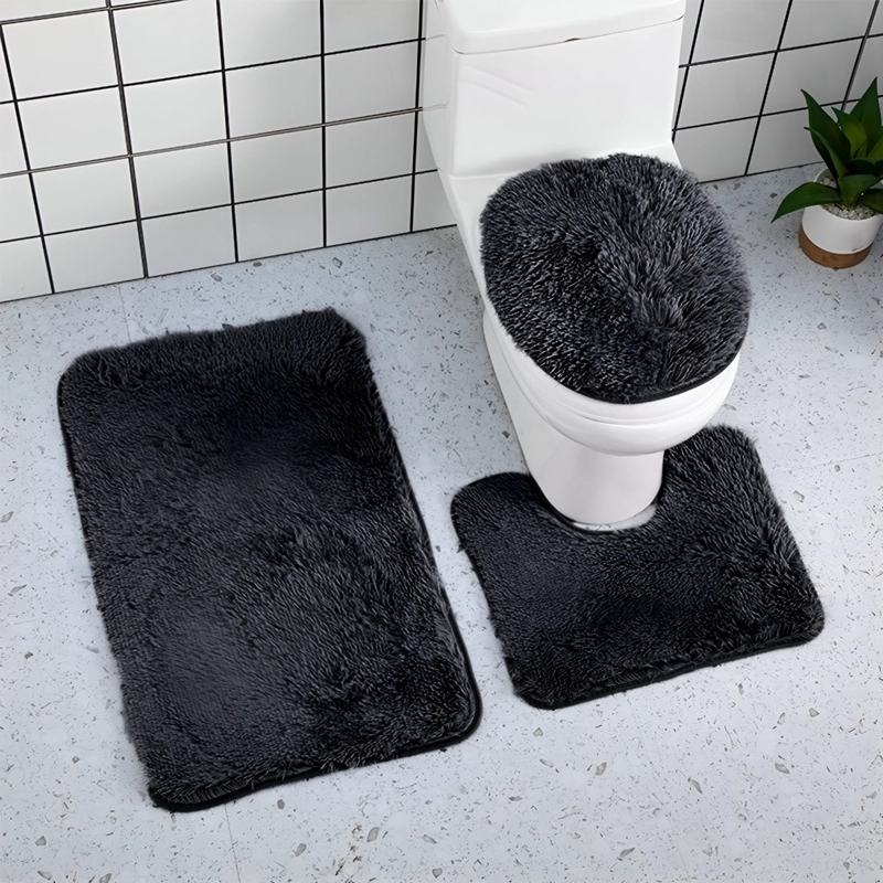 ALFOMBRAS BAÑO 3 PIEZAS SUAVE ANTIDESLIZANTE JHN - 3