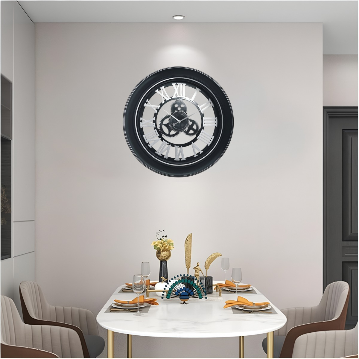 RELOJ PARED GRANDE CAMPESTRE VINTAGE 3D JHN - 6