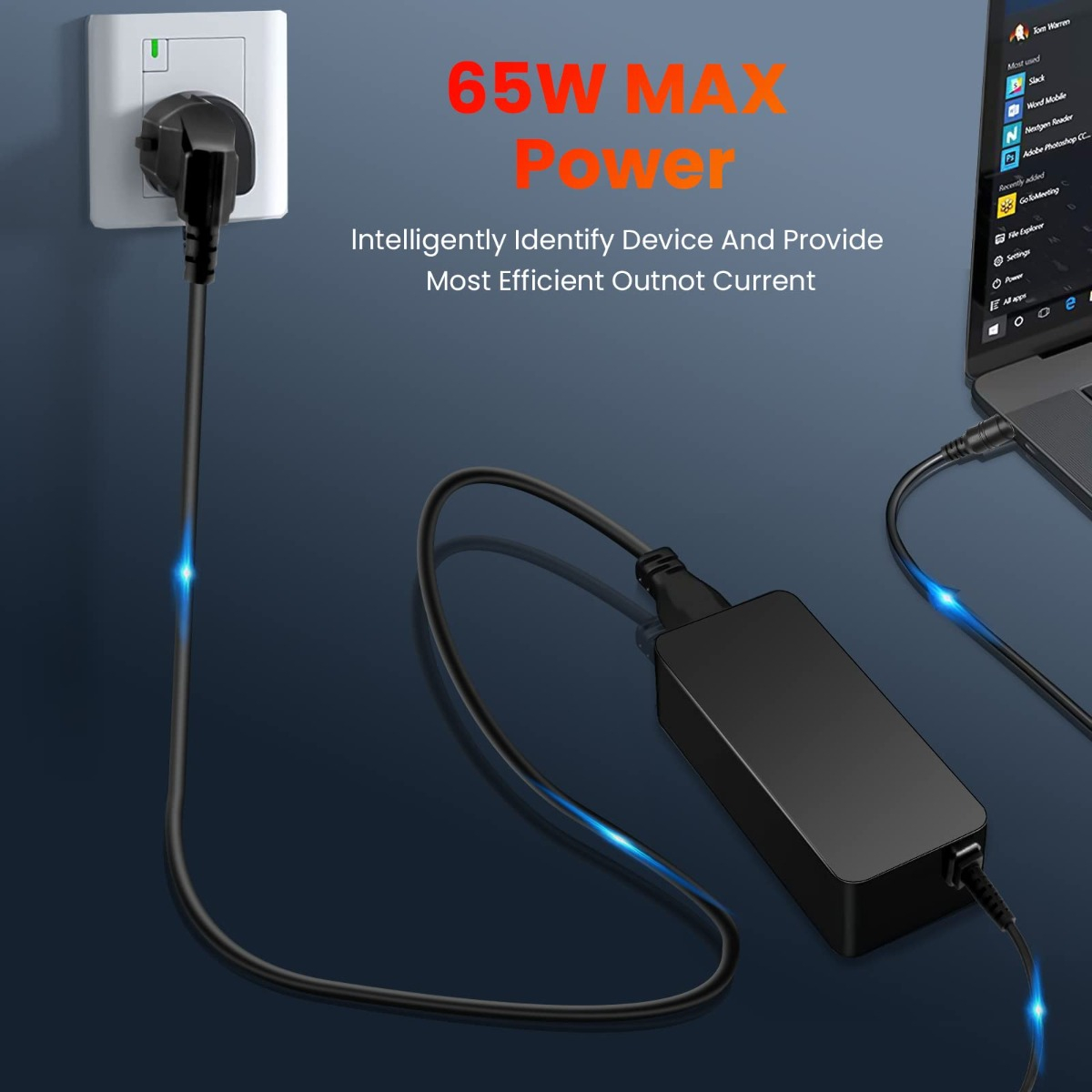 ADAPTADOR CORRIENTE PLUG 3.5A MODELOS ACER CARGA LAU - 5