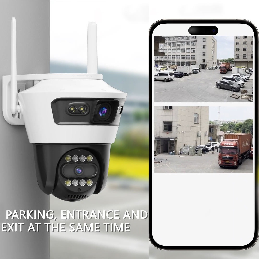 CAMARA SEGURIDAD EXTERIOR DOBLE LENTE INFRARROJOS LAU - 4