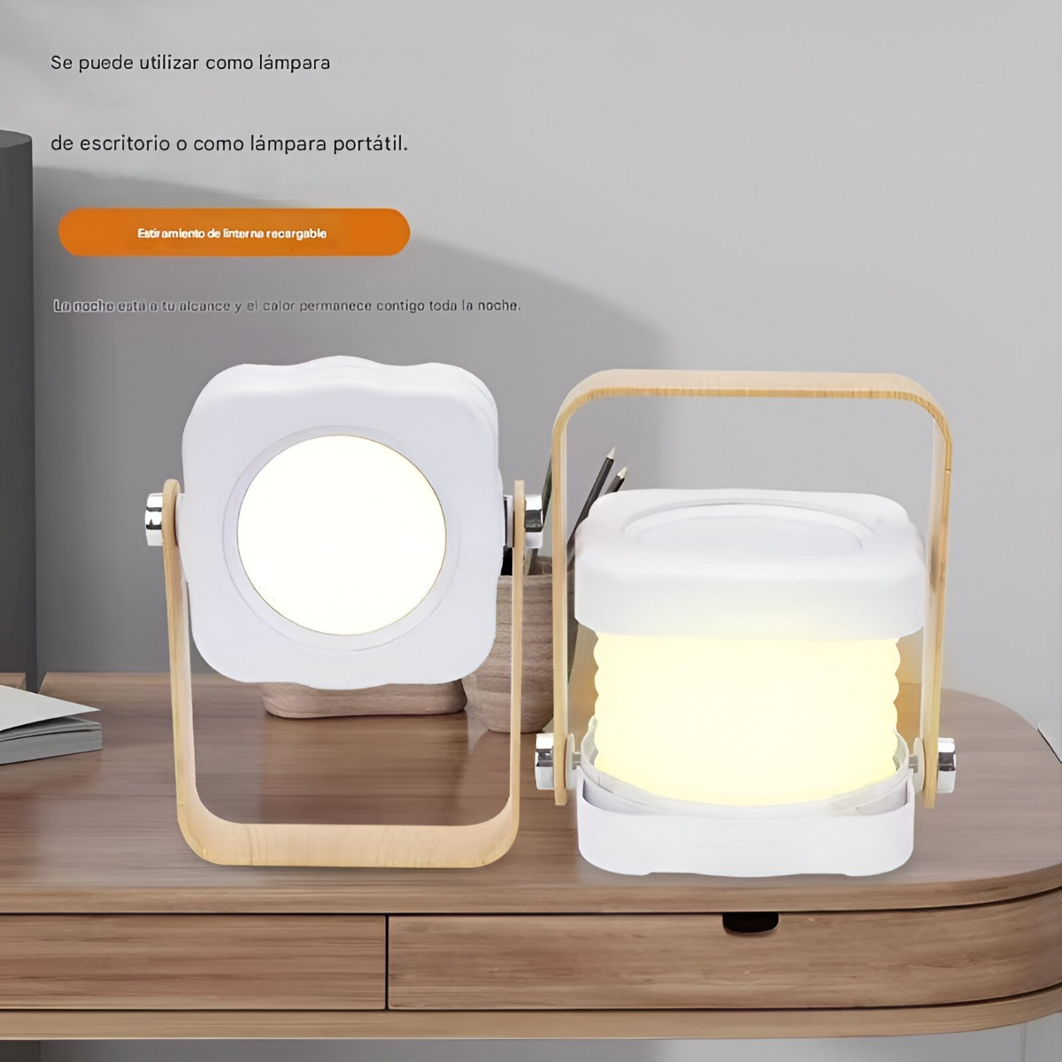 LAMPARA CAMPING PLEGABLE LED MODERNA PORTATIL AIRE LIBRE LAU - 2