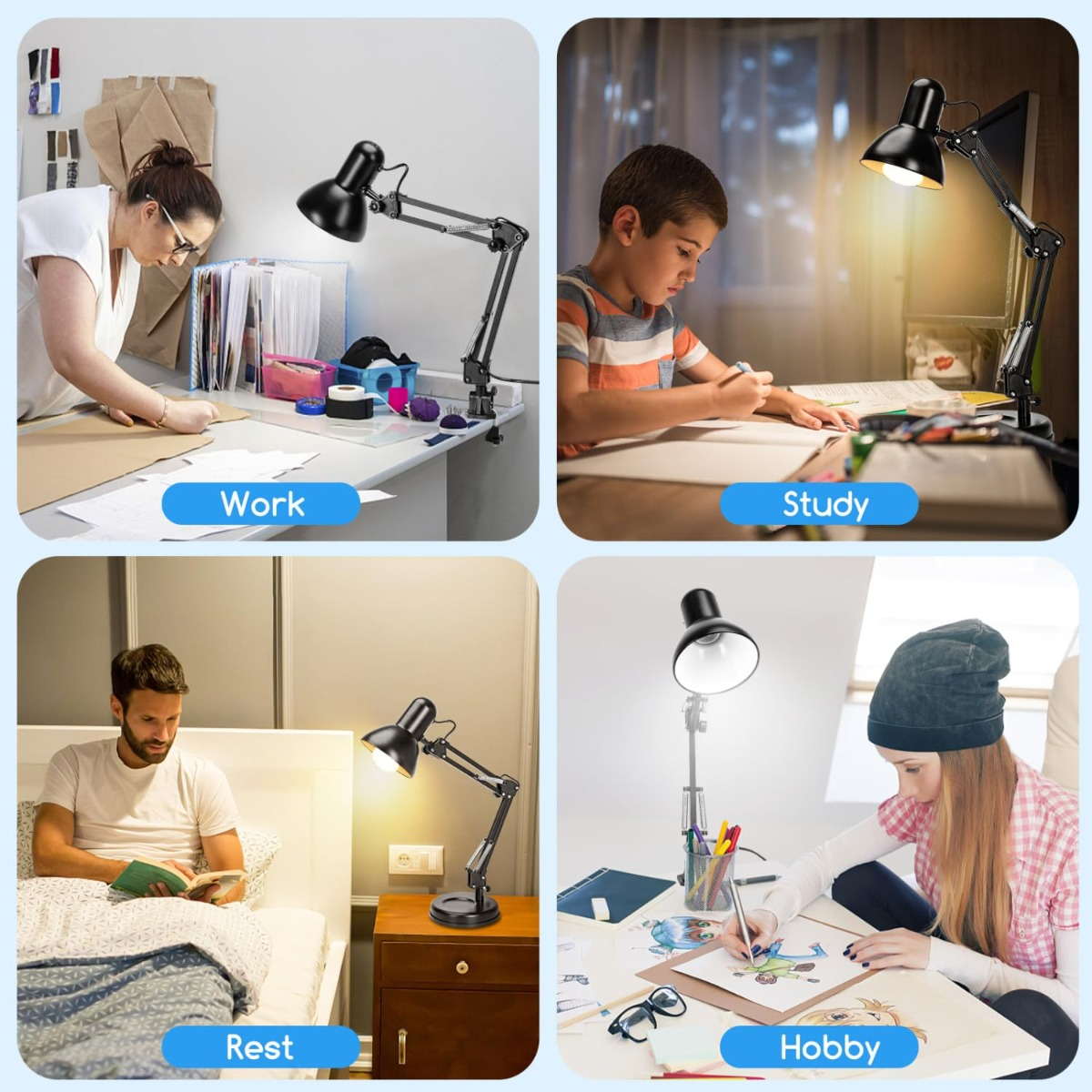 LAMPARA MESA ESCRITORIO FORMA PIXAR OFICINA DORMITORIO LAU - 6
