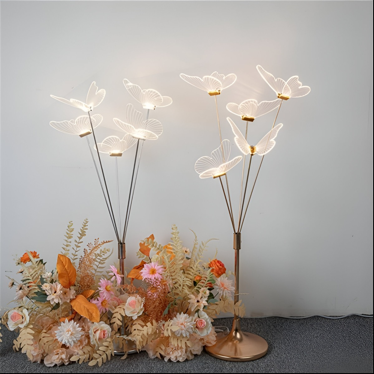 LÁMPARA PIE MARIPOSAS LED DECORATIVA ESCENARIO FIESTA JHN - 2