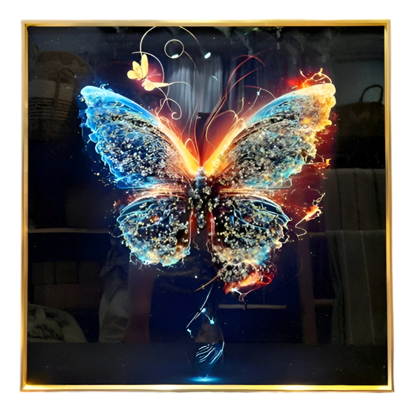 DECORACIÓN PARED MODERNO ARTE MARIPOSA PINTURA ABSTRACTA JHN - 1