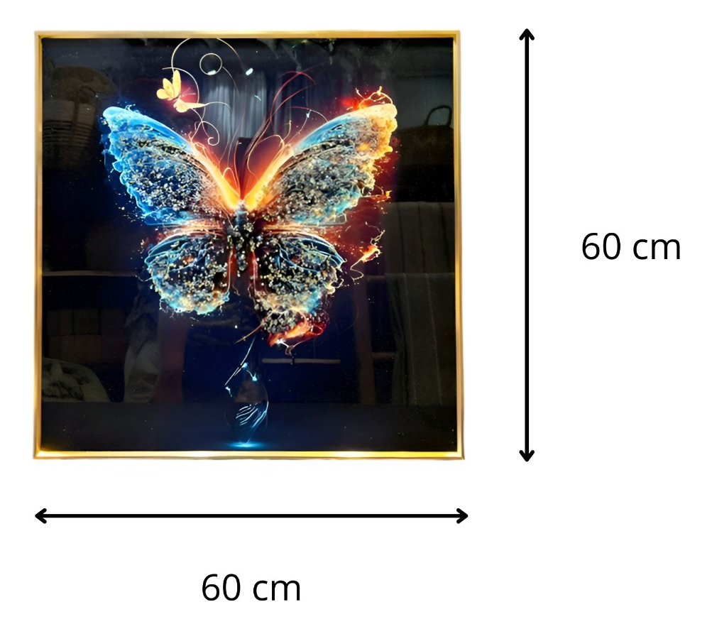 DECORACIÓN PARED MODERNO ARTE MARIPOSA PINTURA ABSTRACTA JHN - 2