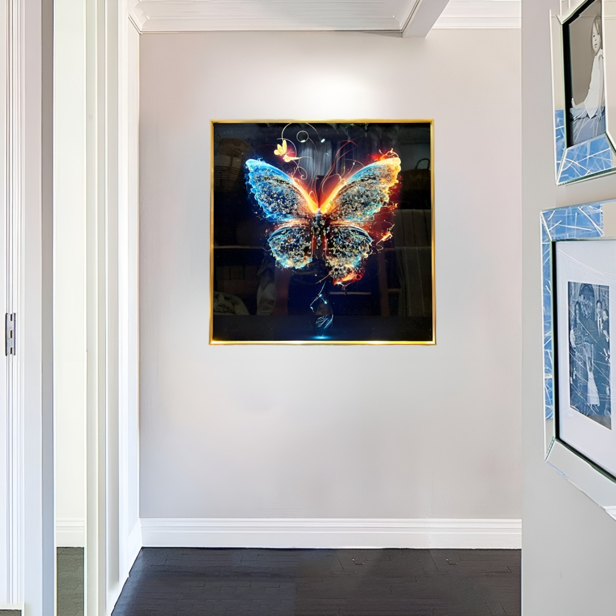 DECORACIÓN PARED MODERNO ARTE MARIPOSA PINTURA ABSTRACTA JHN - 3