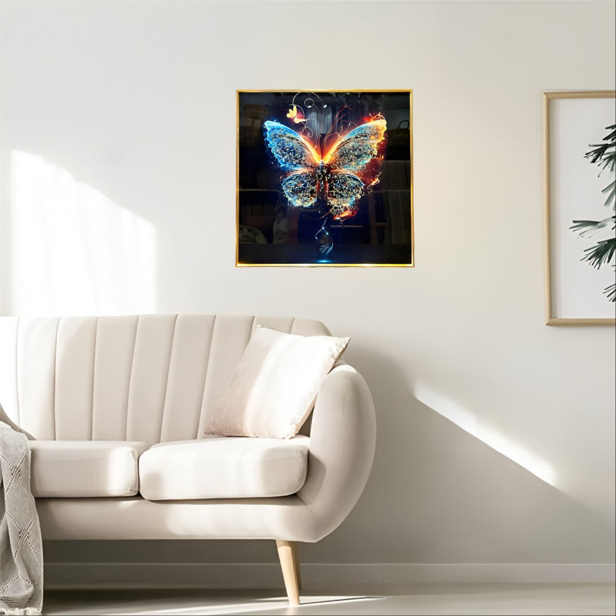 DECORACIÓN PARED MODERNO ARTE MARIPOSA PINTURA ABSTRACTA JHN - 9