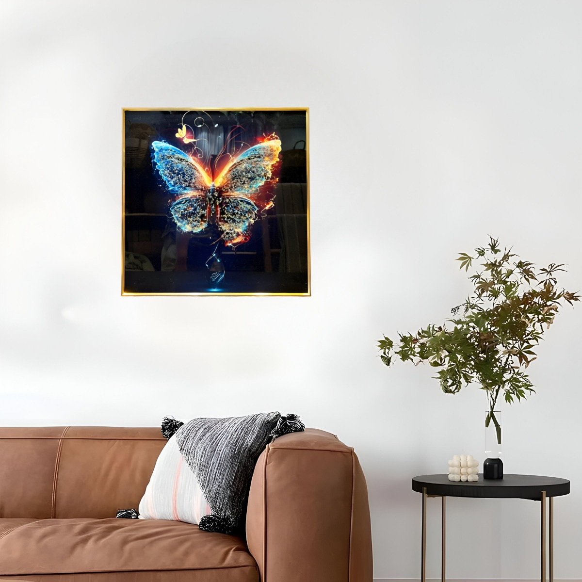 DECORACIÓN PARED MODERNO ARTE MARIPOSA PINTURA ABSTRACTA JHN - 10