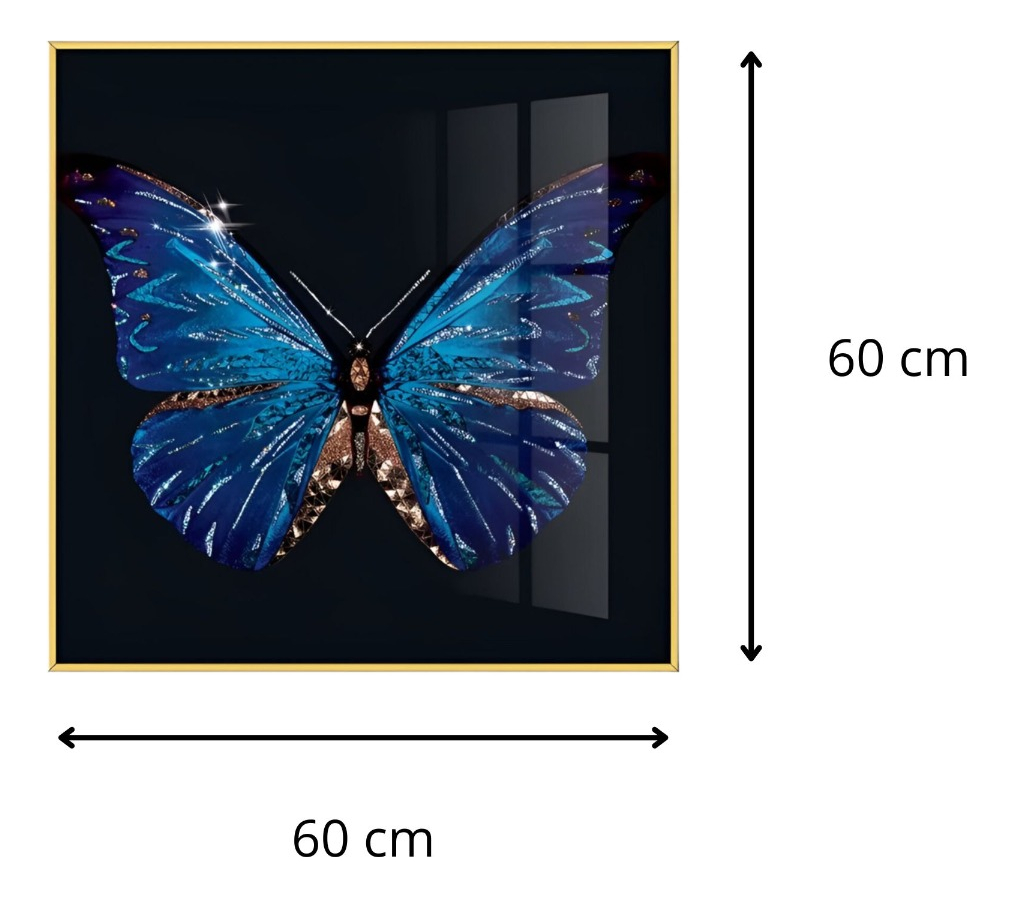 DECORACIÓN PARED ARTE PINTURA MARIPOSA ABSTRACTA MODERNO JHN - 2