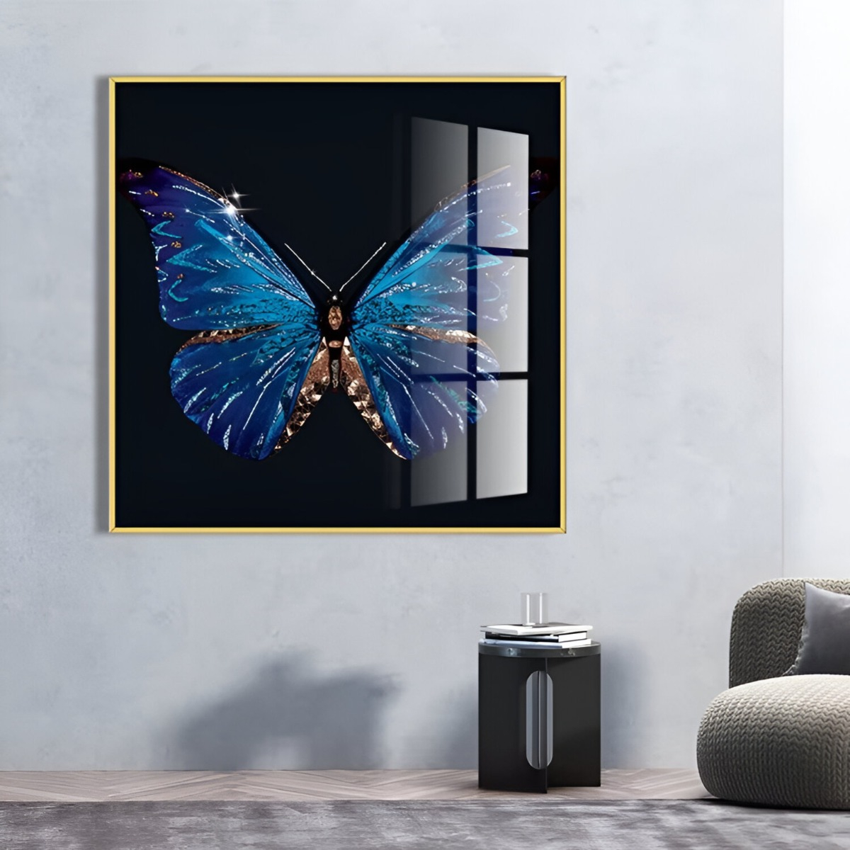 DECORACIÓN PARED ARTE PINTURA MARIPOSA ABSTRACTA MODERNO JHN - 6