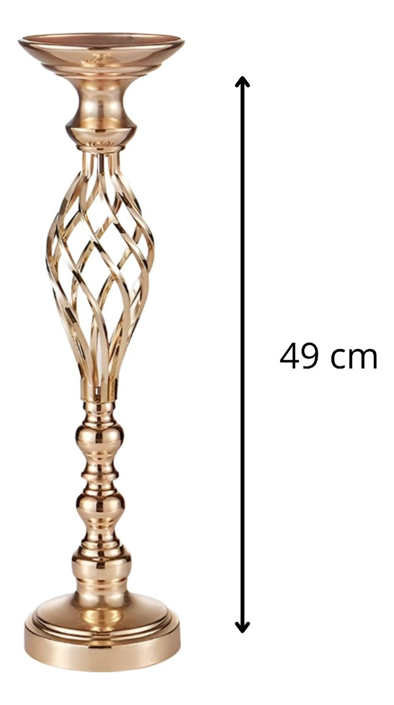 PORTAVELAS CENTRO MESA CANDELABRO DECORACIÓN 49CM JHN - 2