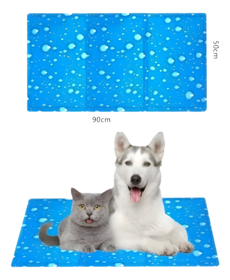 MANTA REFRESCANTE GEL FRÍO MASCOTAS TALLA L 90X50CM JHN - 9