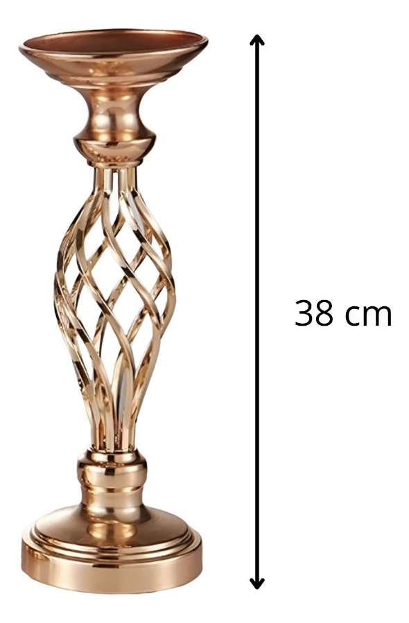 PORTAVELAS CENTRO MESA CANDELABRO DECORACIÓN 38CM JHN - 2