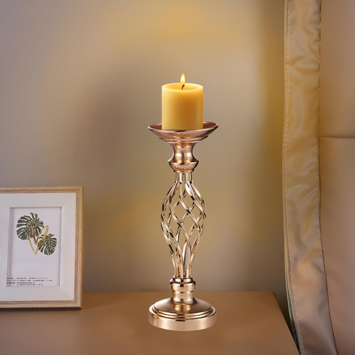 PORTAVELAS CENTRO MESA CANDELABRO DECORACIÓN 38CM JHN - 3