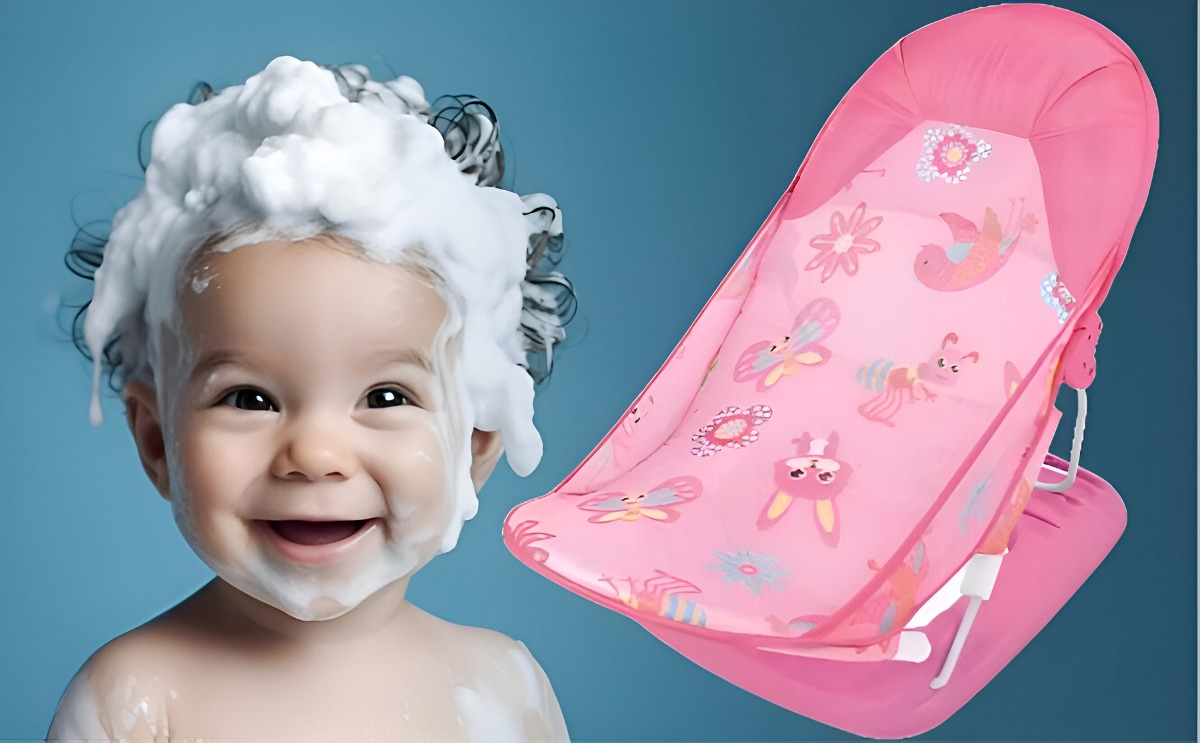 ASIENTO BAÑO BEBÉ 2 EN 1 MULTIFUNCIONAL DUCHA TINA JHN - 7