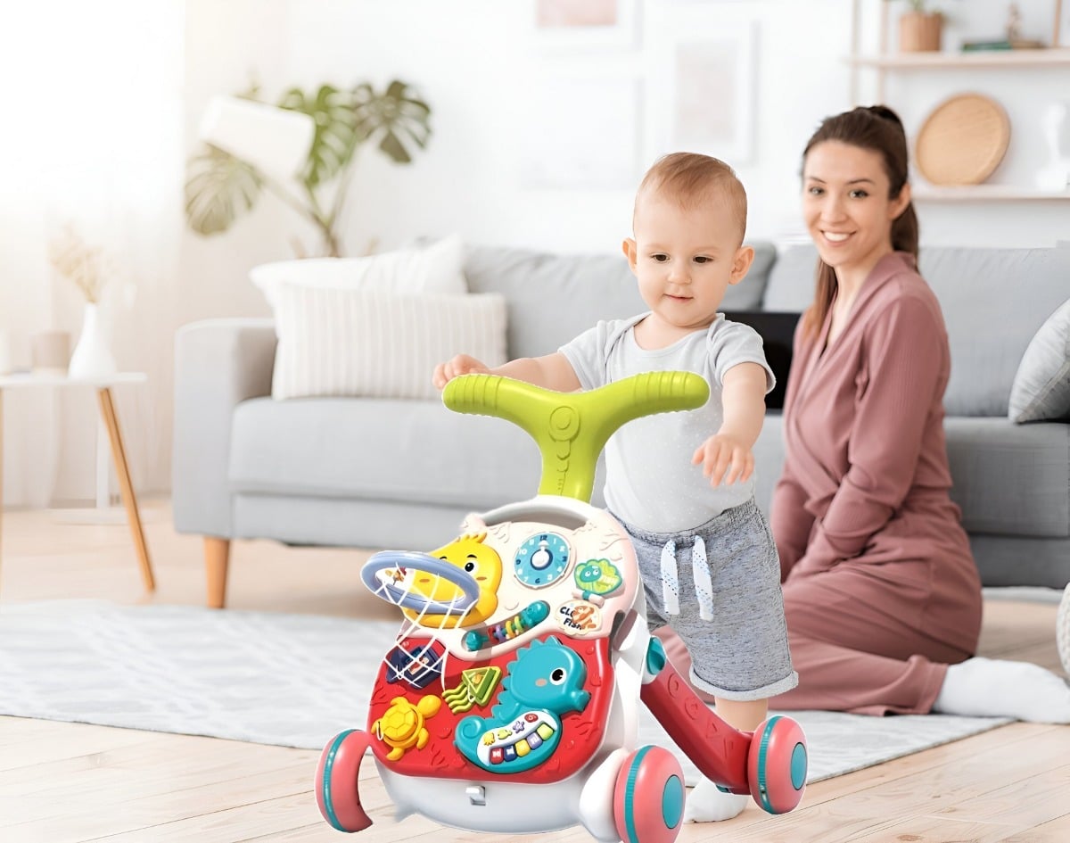 ANDADOR MULTIFUNCIONAL BEBÉ TECLADO MUSICAL EDUCATIVO JHN - 4