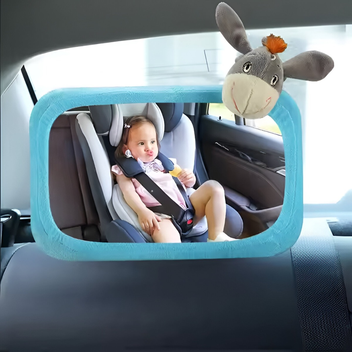 ESPEJO RETROVISOR MULTICOLOR BEBÉ AUTO SEGURIDAD ASIENTO AJUSTABLE JHN - 10