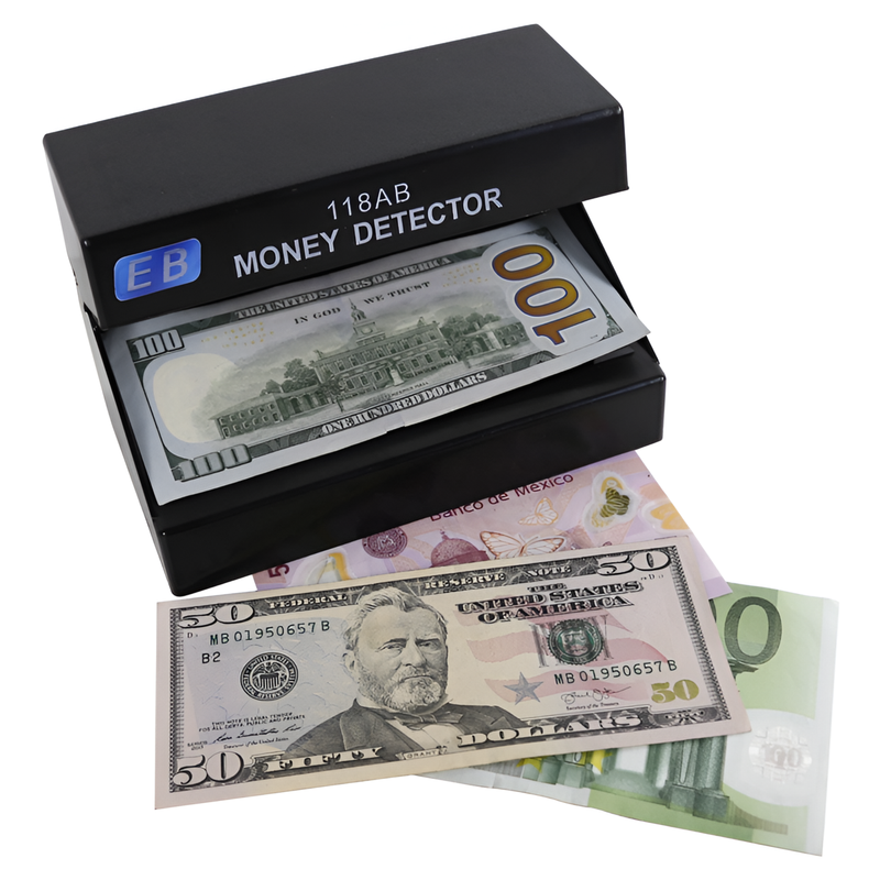 MÁQUINA DETECTORA ZVE BILLETES FALSOS LUZ VIOLETA LAU - 2