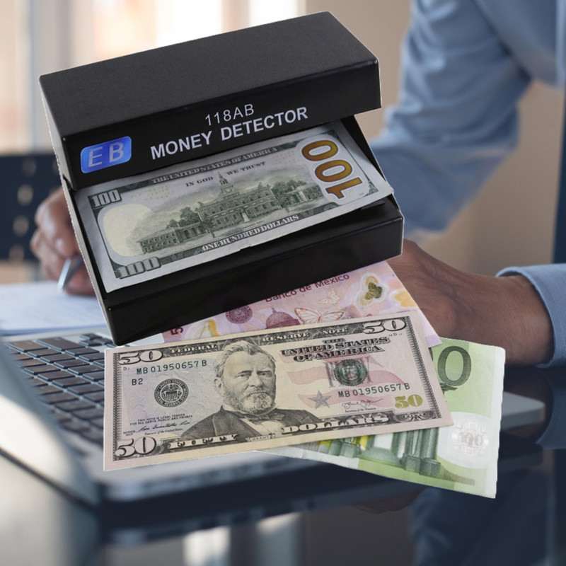 MÁQUINA DETECTORA ZVE BILLETES FALSOS LUZ VIOLETA LAU - 4
