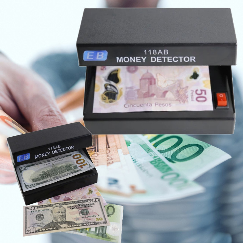 MÁQUINA DETECTORA ZVE BILLETES FALSOS LUZ VIOLETA LAU - 7