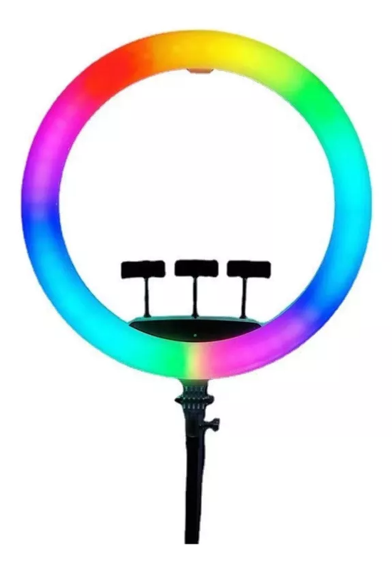 ARO LUZ RGB PROFESIONAL MULTICOLOR AJUSTABLE TELEFONO LAU - 1