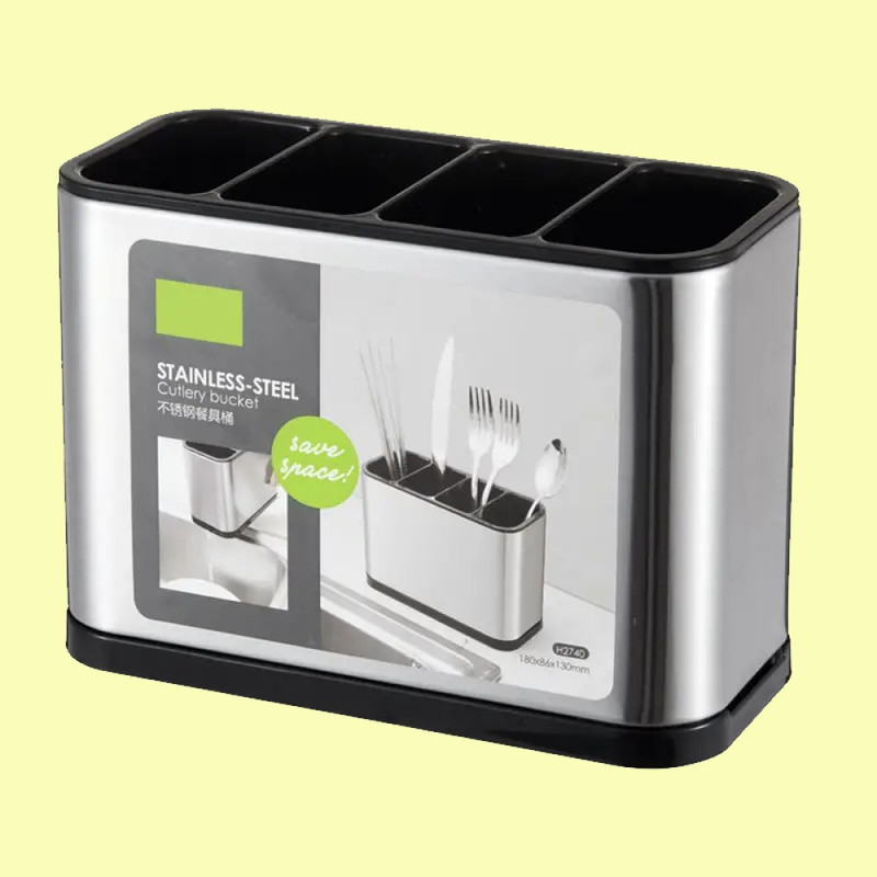SET 2 ORGANIZADOR CUBIERTOS ESCURRIDOR UTENSILIOS COCINA LAU - 9