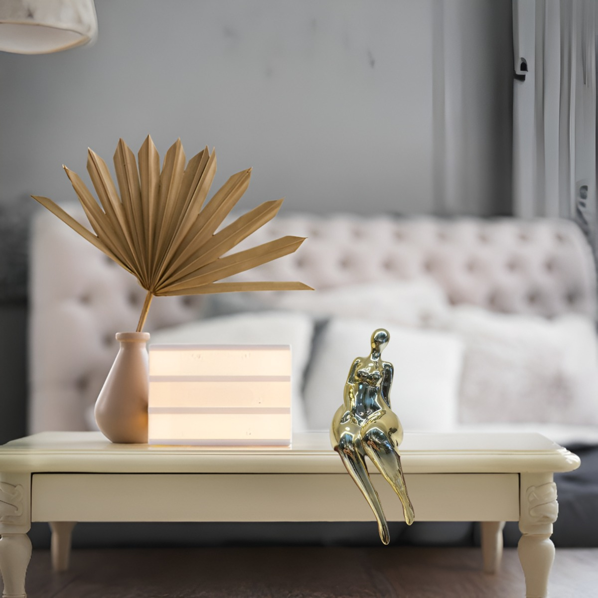 SET 2 ESCULTURA MUJER DECORACIÓN MODERNA CENTRO MESA JHN - 7