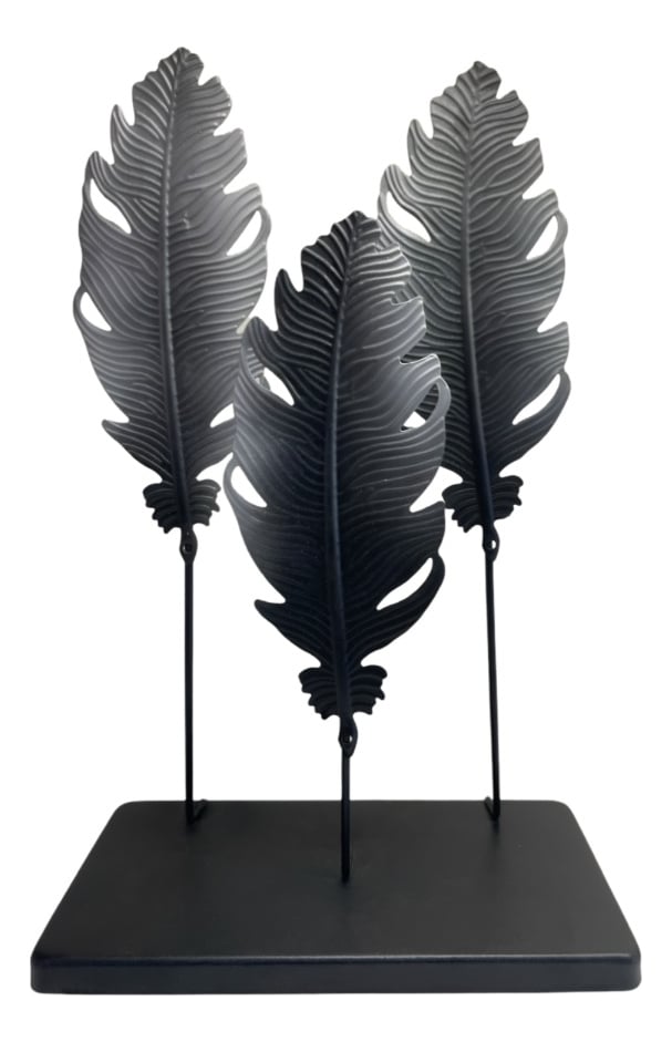 ESCULTURA HOJAS ESTILO EUROPEO DECORACIÓN HOGAR CREATIVA JHN - 1