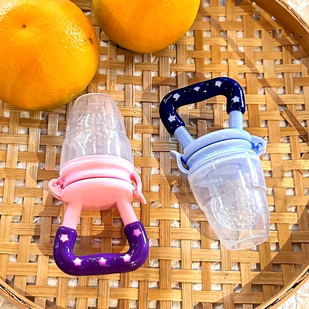 SET 4 CHUPETES COMEDOR ALIMENTADOR REPUESTO BEBE LAU MULTICOLOR SILICONA - 8