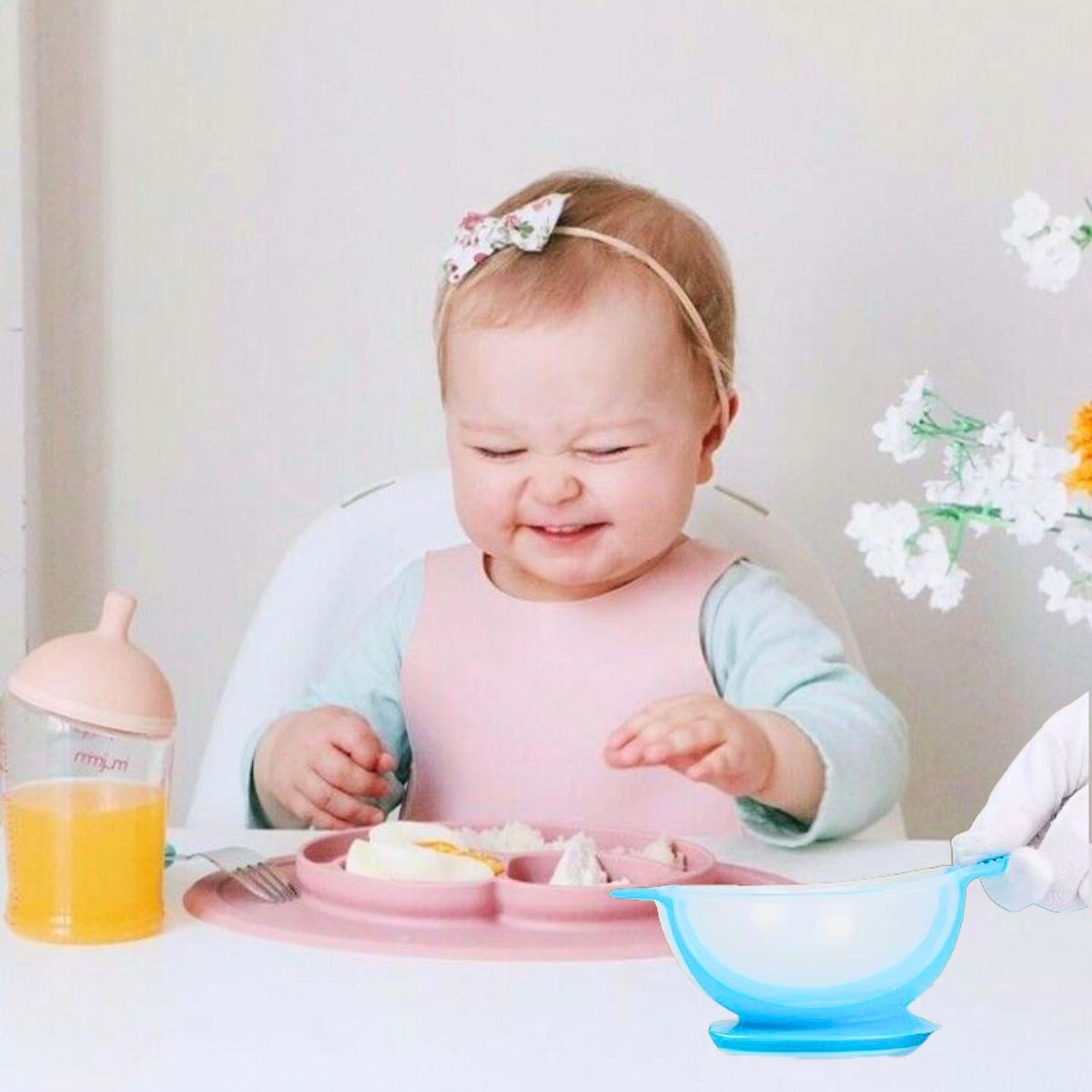 SET 6 PLATOS TAZON + CUCHARA TEMPERATURA COMIDA BEBES LAU - 9