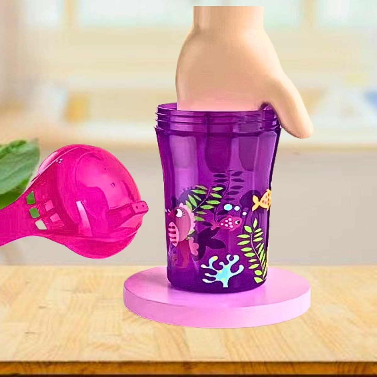 SET 4 VASOS TAZA ENTRENAMIENTO APRENDER BEBER BEBES LAU - 6