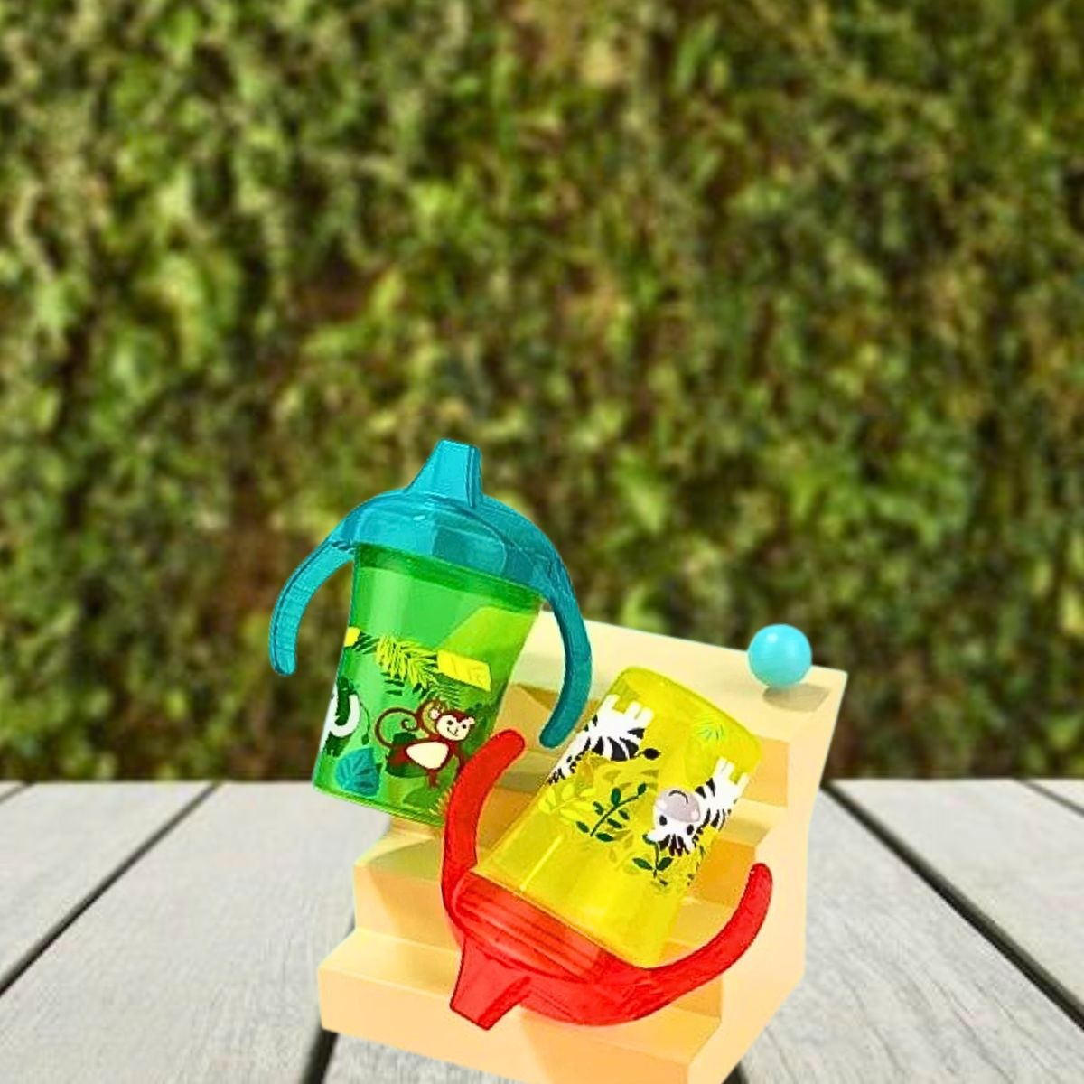 SET 4 VASOS TAZA ENTRENAMIENTO APRENDER BEBER BEBES LAU - 8