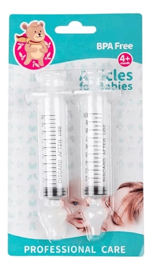 SET 7 ASPIRADOR NASAL FORMA JERINGA NIÑOS BEBES LAU - 1