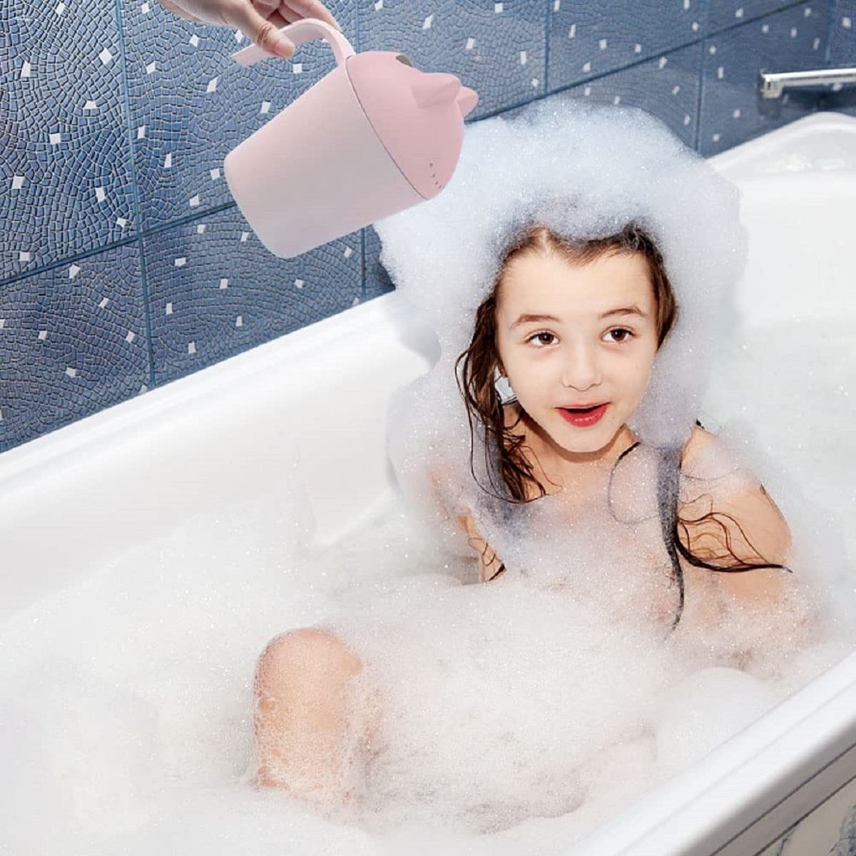 SET 5 JARRO REGADERA ENJUAGUE BAÑO BEBES NIÑOS LAU - 7